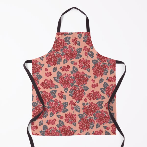 Item preview, Pretty and bright pink hydrangea flowers. Floral pattern designed and sold by lents.
