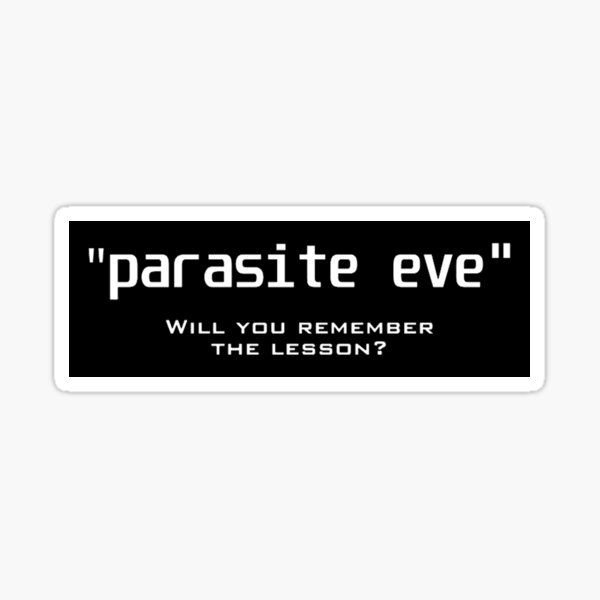 Eve Text Horizon Sticker