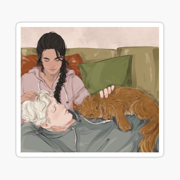 Cozy family time Sticker
