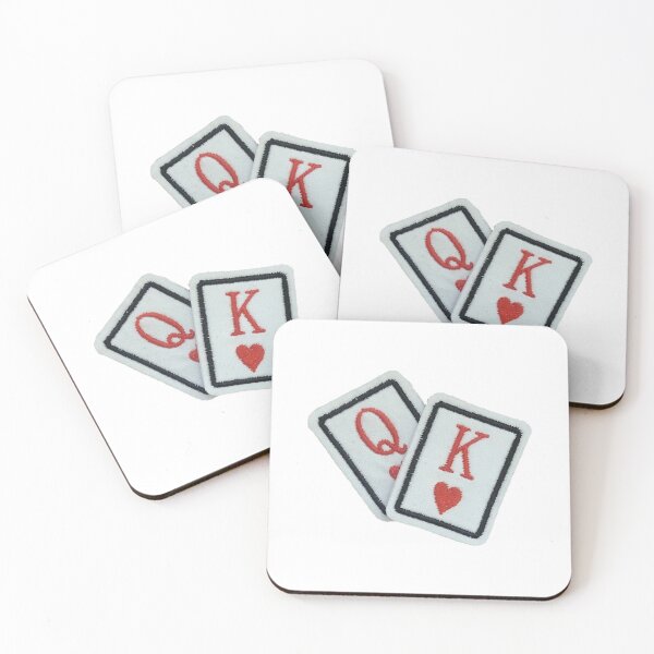 Item preview, Queen and King of Hearts Sticker designed and sold by designolo.