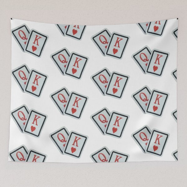 Item preview, Queen and King of Hearts Sticker designed and sold by designolo.