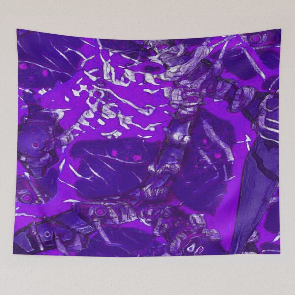 Item preview, Purple Horror Suspense vivid goth gamer abstract designed and sold by aventi24.