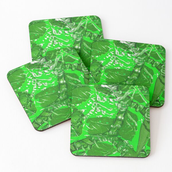 Item preview, Green Horror Suspense vivid goth gamer abstract designed and sold by aventi24.