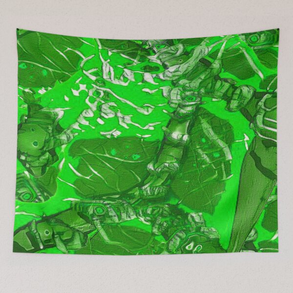 Item preview, Green Horror Suspense vivid goth gamer abstract designed and sold by aventi24.