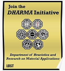 Tritt der DHARMA Initiative bei Drucken Poster