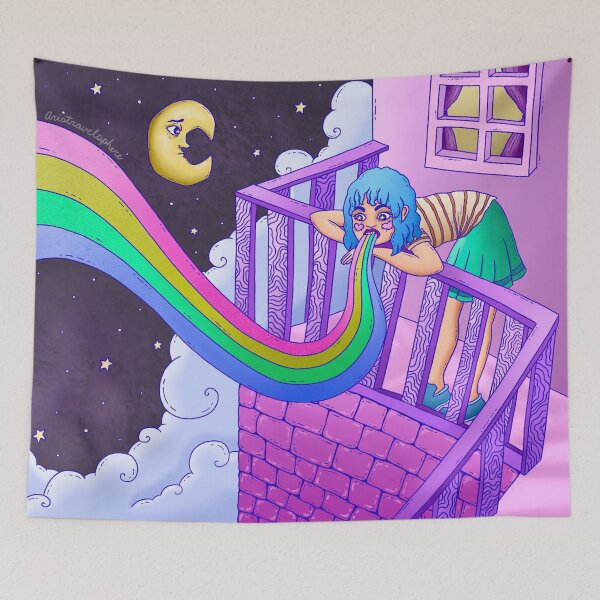 Item preview, Puking Rainbows designed and sold by AriIllustrates.