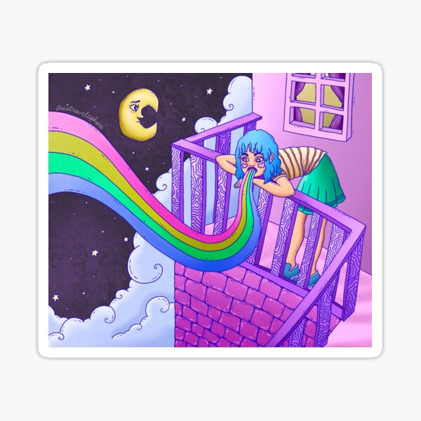 Puking Rainbows Sticker