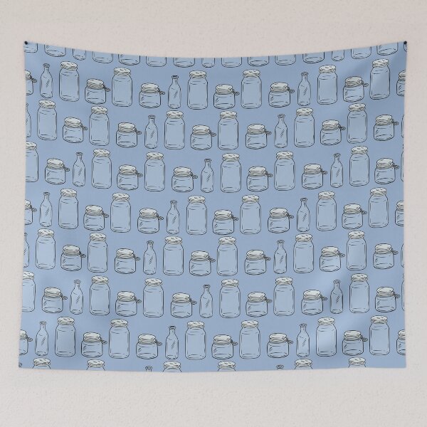 Item preview, Glass Jars And Bottles Pattern designed and sold by oixxo.