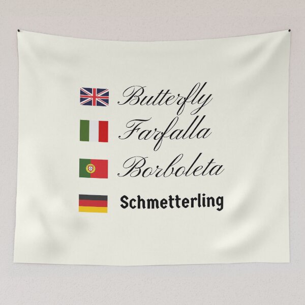 Item preview, Butterfly in German - Language Humor  designed and sold by GringoNation.
