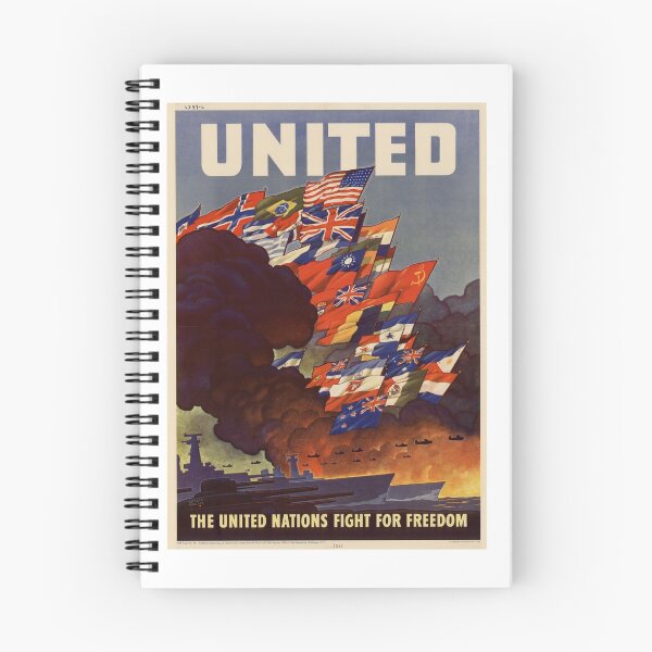 Item preview, USA Poster: United Nation Fight for Freedom designed and sold by Technokrat.