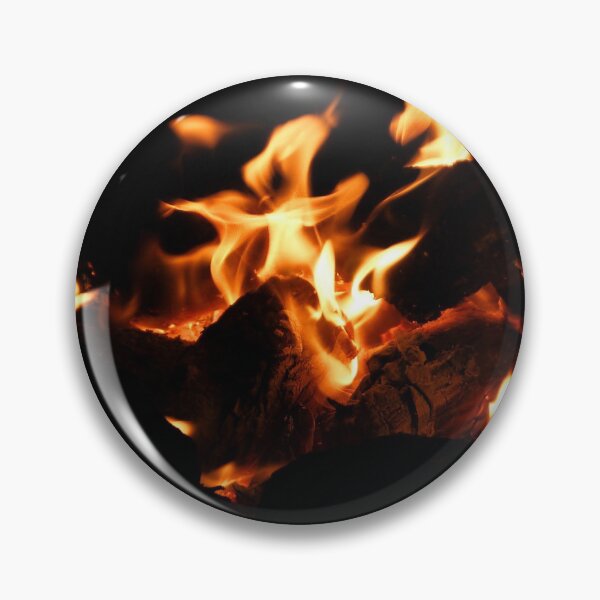 Item preview, Fire flowers Black night Red yellow flame Bonfire designed and sold by Revenari.