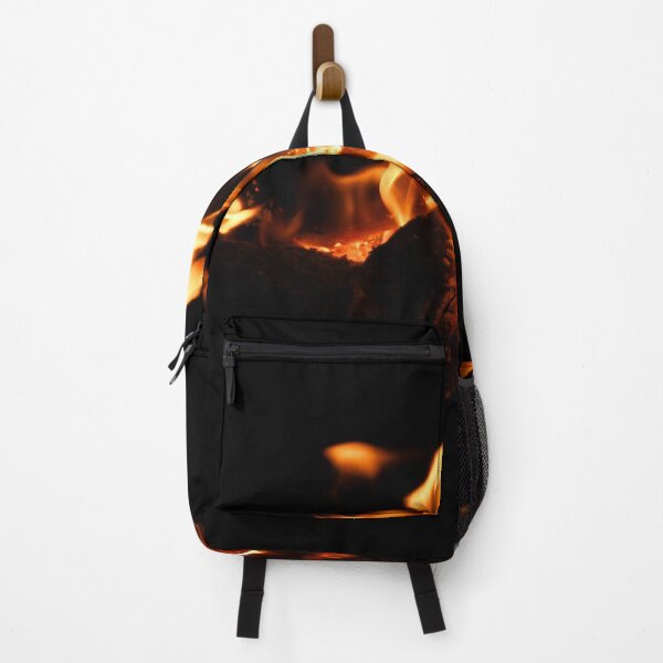 Item preview, Fire flowers Black night Red yellow flame Bonfire designed and sold by Revenari.