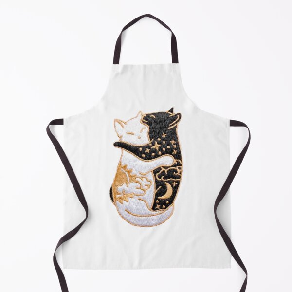 Item preview, Day and Night Hugging Cats Sticker designed and sold by designolo.