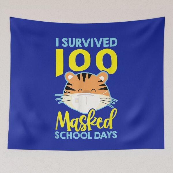 Item preview, I Survived 100 Masked School Days Student or Teacher gift designed and sold by markknotts.
