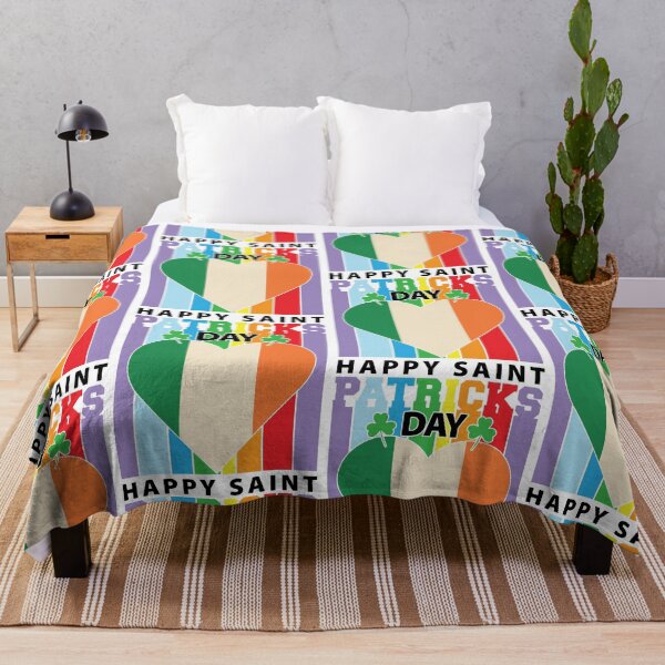 Item preview, Happy Saint Patrick's Day Heart Flag Blarney designed and sold by GravitiTees.
