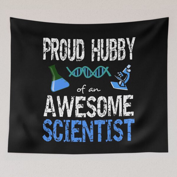 Item preview, Proud hubby of an awesome scientist designed and sold by CraftsforKai.