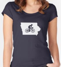 Iowa Bike IA Women's Fitted Scoop T-Shirt
