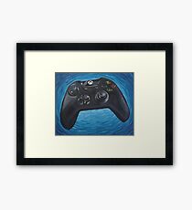 Blue Impressionist XBOX One Controller Framed Print