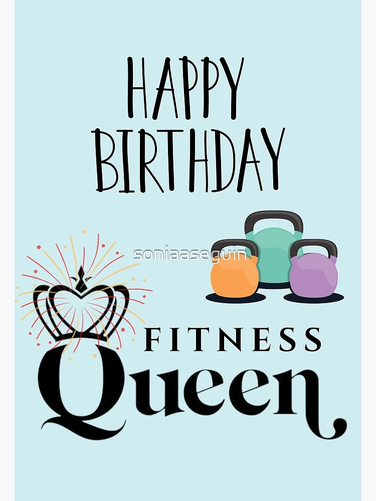 Birthday Card Weight Lifting Gym Rat Crossfit Fitness and 