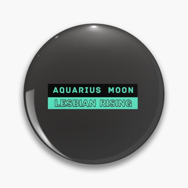 Item preview, Aquarius Moon Lesbian Rising (Gray): Zodiac Air Sign Edition  designed and sold by 5D Tales.