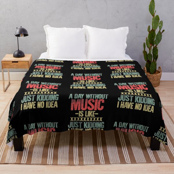 Item preview, A Day Without Music Is Like Just Kidding I Have No Idea T-Shirt Logo Cheap Tee Logo designed and sold by LOVSCVBA.