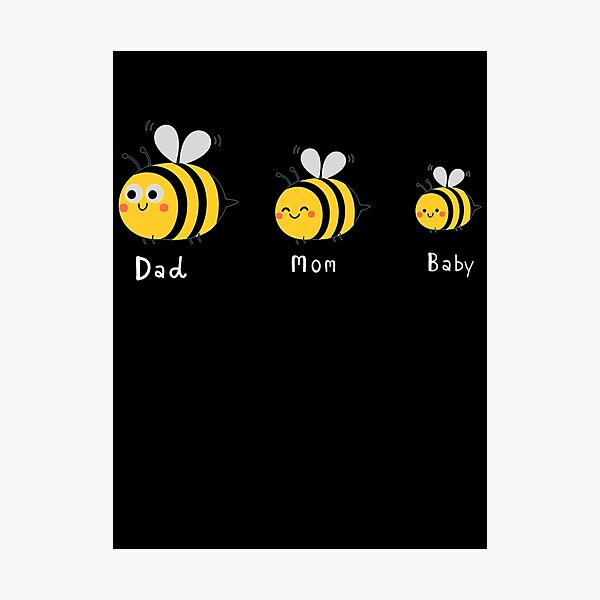 Item preview, Bee family Dad Mom Baby designed and sold by loveislovestore.