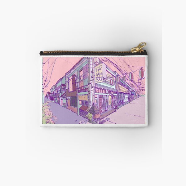 Item preview, Handdrawn Street in Tokyo Pink designed and sold by pet-persona.