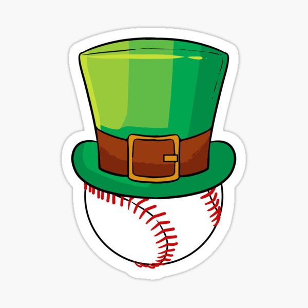 Leprechaun Baseball Shamrock St Patricks Day Irish Gift  Sticker for Sale  by charissamo77