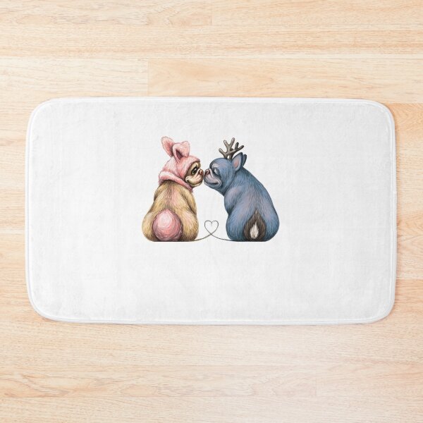 Item preview, Bulldogs Couple Art designed and sold by loveislovestore.