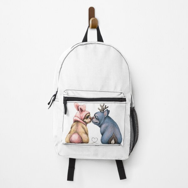 Item preview, Bulldogs Couple Art designed and sold by loveislovestore.