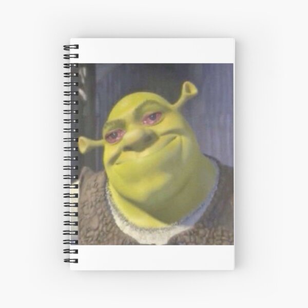 Shrek meme Spiral Notebook for Sale by yyyeseniaa