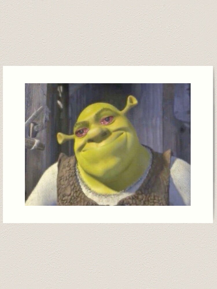 Shrek Meme Art Print by Arterium