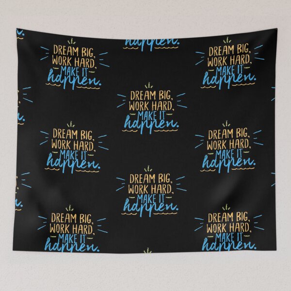 Item preview, Dream Big - Work Hard - Make It Happen designed and sold by DigitalNobleman.