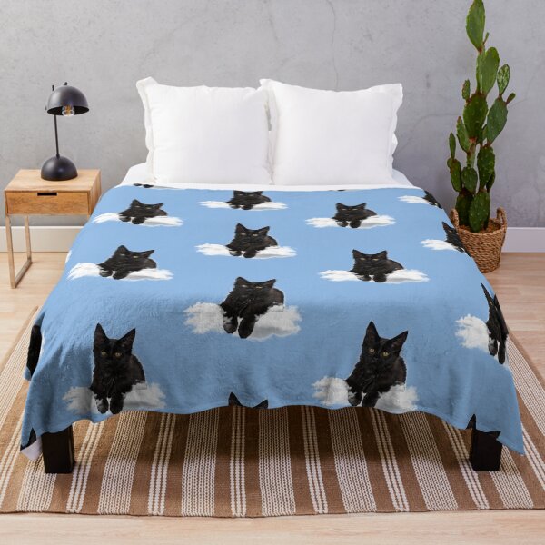 Item preview, Cat On Clouds (Black Cat) designed and sold by leBoosh-Designs.