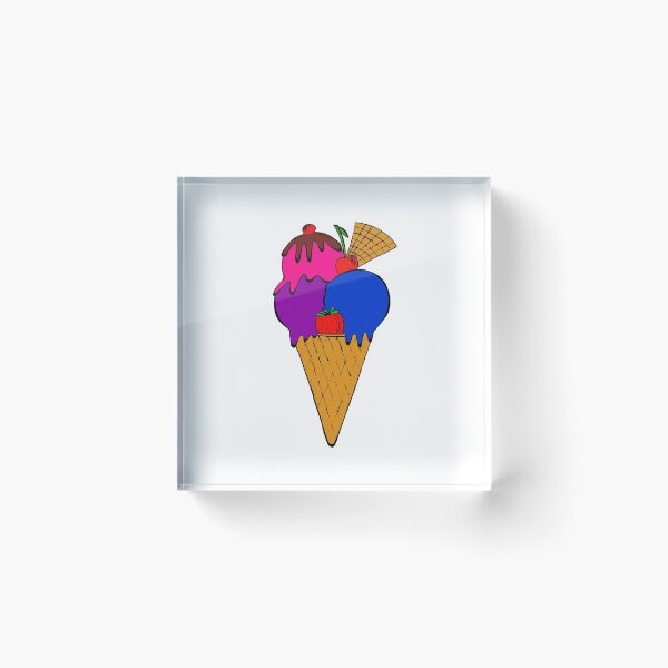 Item preview, Discreet Bisexual Pride Ice Cream Cone designed and sold by meicha.