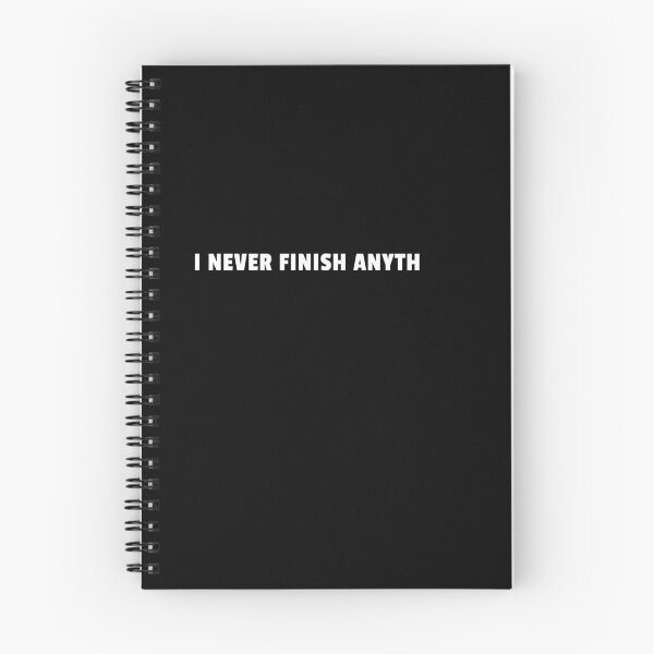 Item preview, I Never Finish Anyth Funny Procrastination Quote designed and sold by sillyquestions.