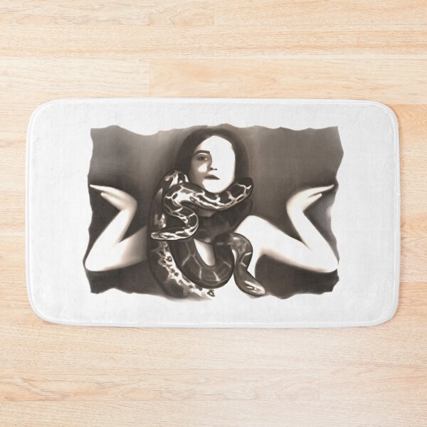 Item preview, Snake Charmer | Black and White | Digital Painting designed and sold by Aryeh Studio.