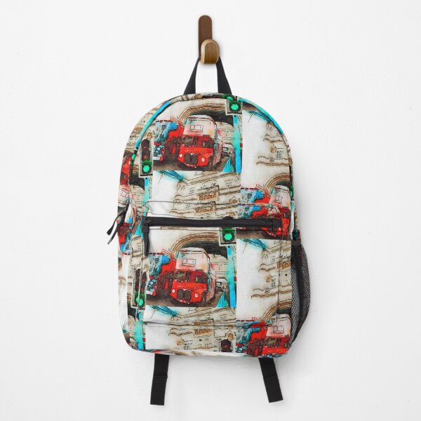 Item preview, Red London Buses on Tower Bridge in London designed and sold by Nataliia Zhekova.