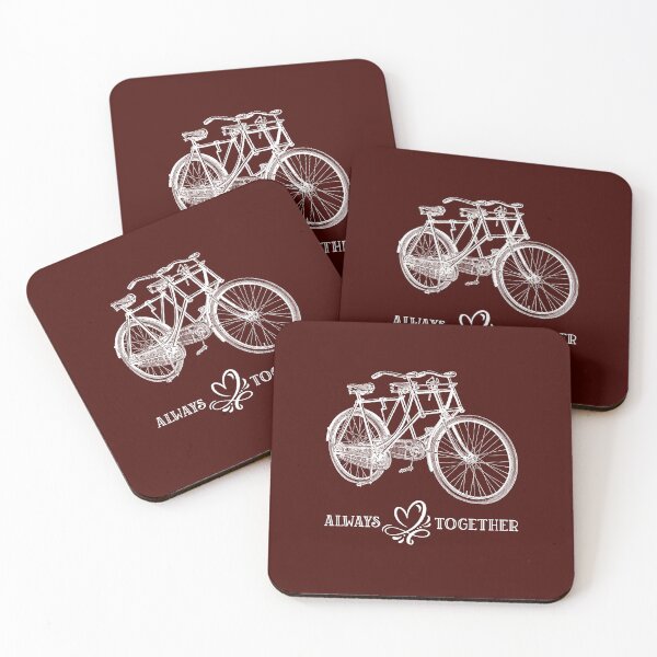 Item preview, Old Tandem Bicycle - Always together white graphic designed and sold by grinta2021.