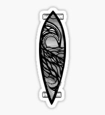 Longboard T Shirt Sticker