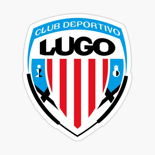 escudo de armas de la bandera de lugo futbol Pegatina