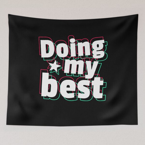 Item preview, Doing My Best Cool Retro Neon Inspirational Motivational Quote Cute designed and sold by sillyquestions.