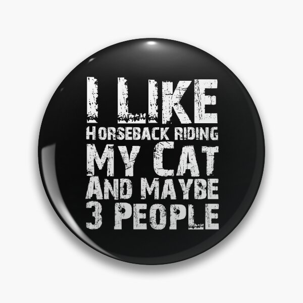 Item preview, I Like Horseback riding My Cat And Maybe Three People Funny Cat Lovers  designed and sold by Akmloza.