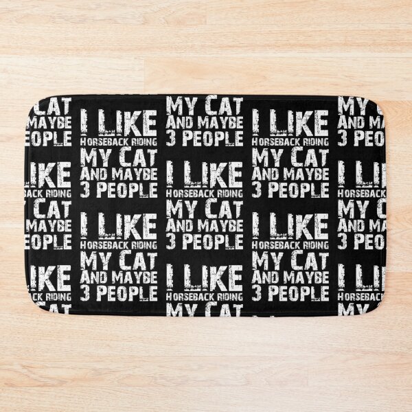 Item preview, I Like Horseback riding My Cat And Maybe Three People Funny Cat Lovers  designed and sold by Akmloza.