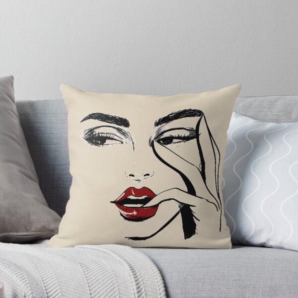 Item preview, #90- Sexy, modern and minimalist woman's face - Kook Art designed and sold by KookArt.