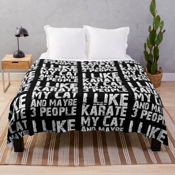 Item preview, I Like Karate My Cat And Maybe Three People Funny Cat Lovers  designed and sold by Akmloza.