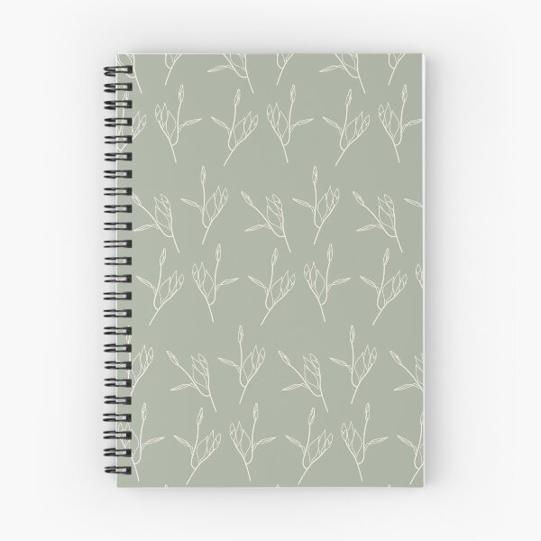 Item preview, Line Art Flowers Sage Green Pattern designed and sold by technicolorable_art.