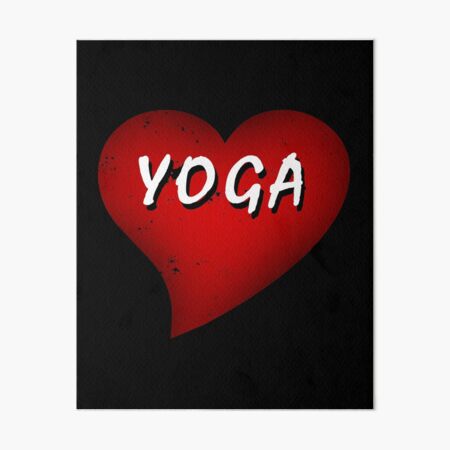 I Love Yoga Art Board Print for Sale by ivanovart