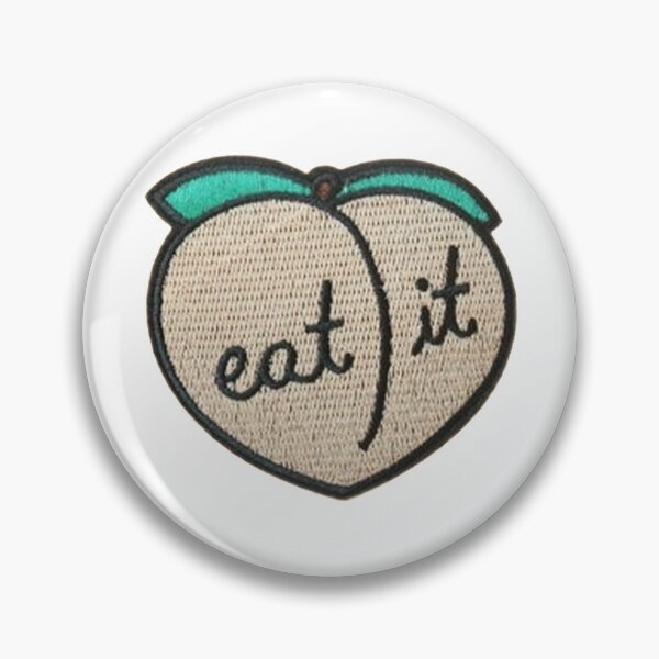Item preview, Eat It Peach Sticker designed and sold by designolo.
