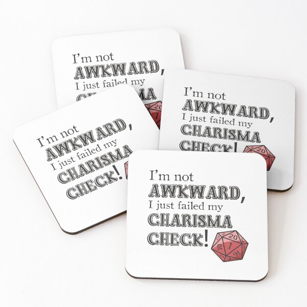 Item preview, I'm Not Awkward, I just Failed My Charisma Check DnD Dungeons and Dragons Funny designed and sold by NickiCollings.